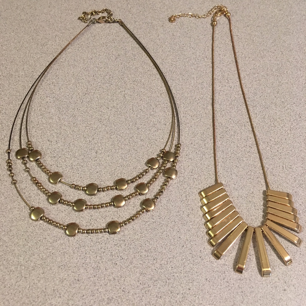 2 Costume Jewelry Necklaces